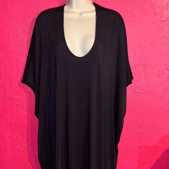 NWT. Barefoot Dreams Luxe Milk Jersey soft, cozy, comfy day to night maxi caftan - Picture 5 of 16